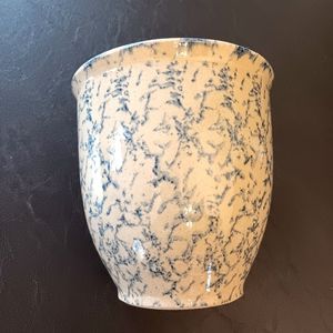 Robinson Ransbottom Pottery blue spongewear 4qt crock